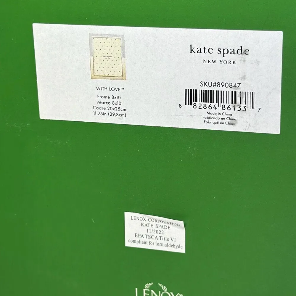 Kate Spade New York With‎ Love 8x10 Frame by Lenox